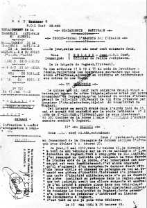   Bernard BRICET  
Evasion du centre de PAUL-CAZELLES 
le 15 mai 1962